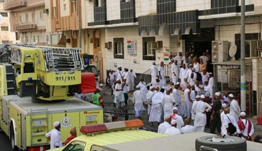 الحجاج الايرانيون ينجون من حريق في مكة المكرمة