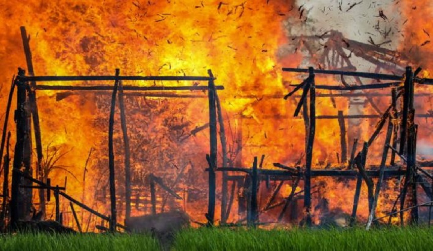 حرائق جديدة تشتعل في قرى مسلمي الروهينغا