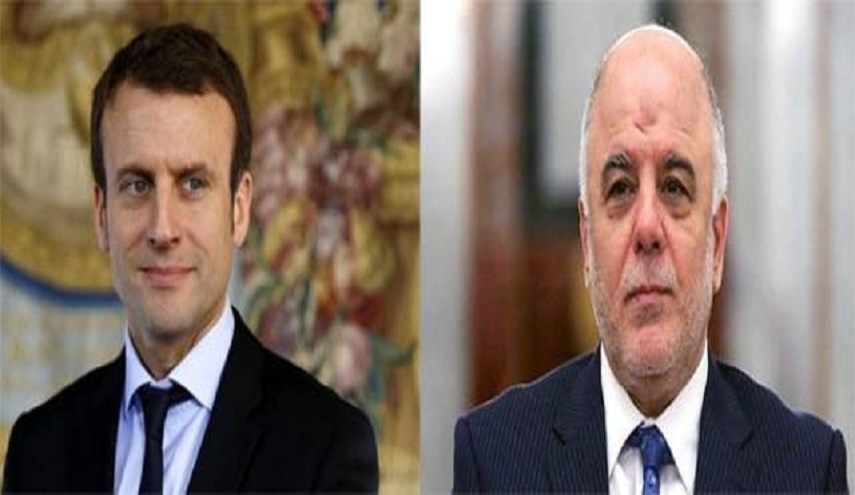بماذا وصف  ماكرون رئيس الوزراء العراقي" حيدر العبادي"؟