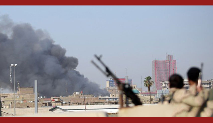 اندلاع حريق في عمارة تضم مخازن تجارية وسط بغداد