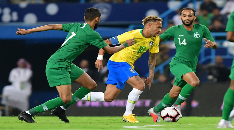 السعودية تنهزم امام البرازيل ب 2-0 في سوبر كلاسيكو"