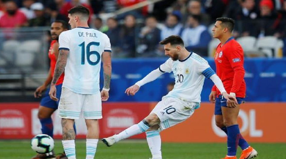 الارجنتين تقنص المركز الثالث بعد فوزها على تشيلي في كوبا امريكا