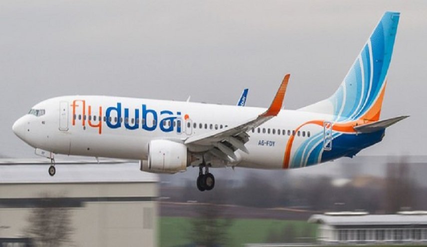 طائرة اماراتية تهبط في مدينة شيراز جنوبيَّ ايران