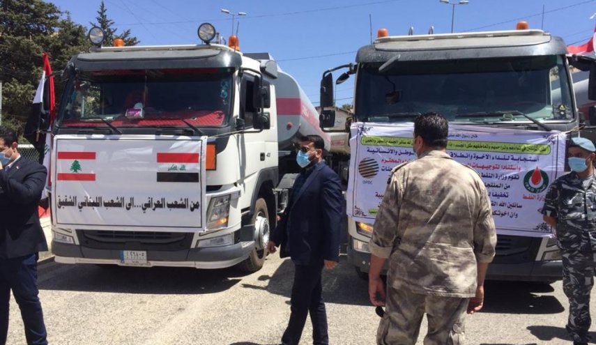 بالصور .. صهاريج النفط العراقية تصل الى لبنان