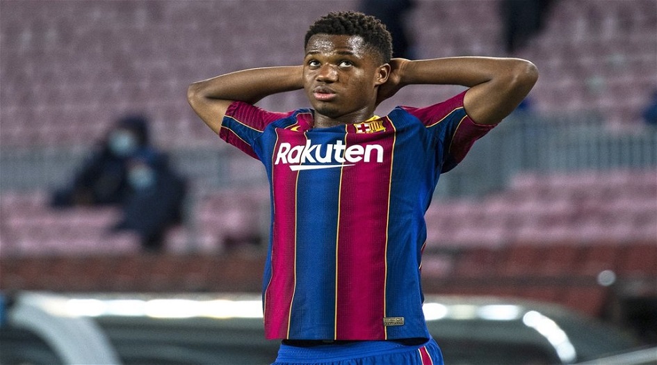 نجم برشلونة فاتي يضع شرطا قبل ارتداء رقم قميص ميسي "10"