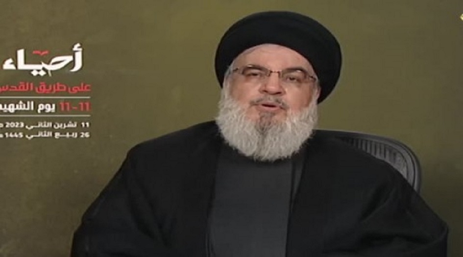 الامين العام لحزب الله يشترط  وقف عمليات المقاومة بوقف العدوان على غزة 