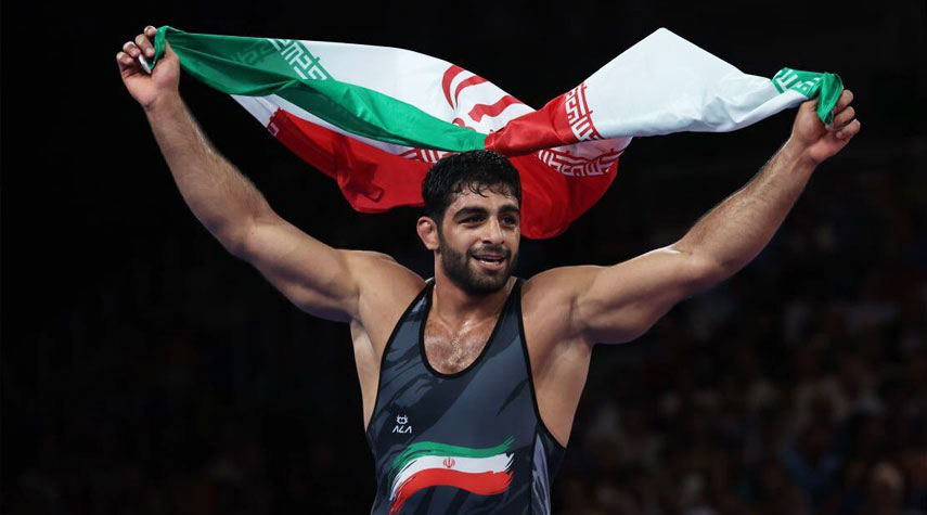اولمبياد باريس  2024.. الايراني ساروي يتقلد الذهب بالمصارعة الرومانية 