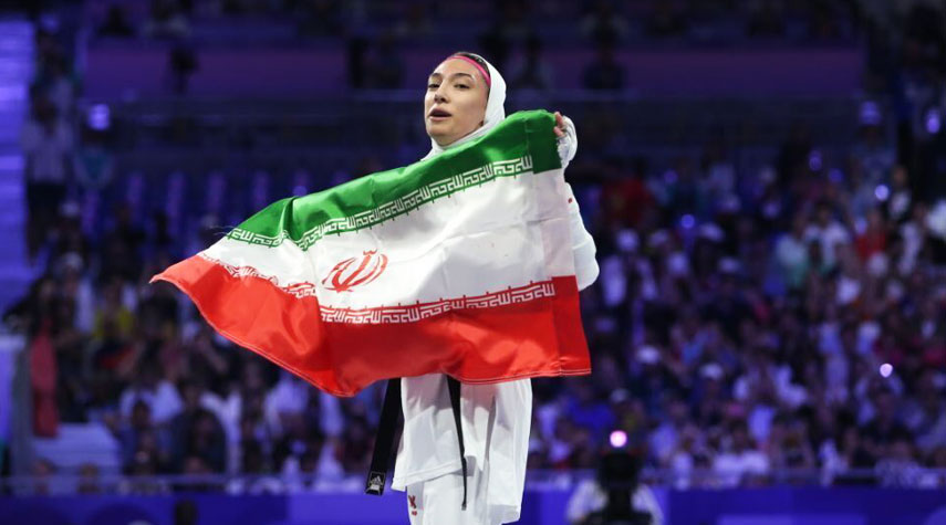  الايرانية نعمت زادة تحرز البرونزية بالتايكواندو في اولمبياد باريس 2024 