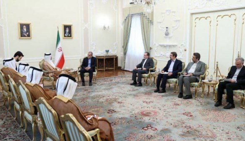 أبرز ما جاء في لقاء الرئيس الايراني مع رئيس الوزراء القطري 