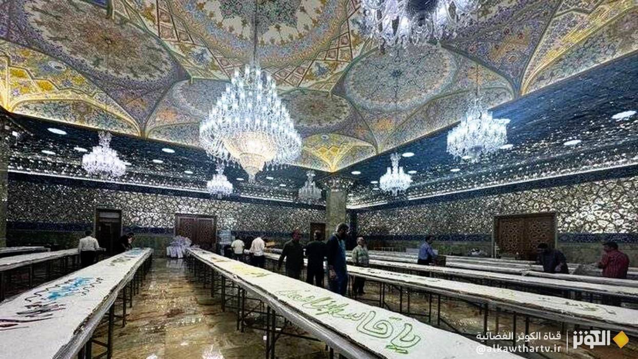 إعداد وتوزيع كيكة بطول 1273 متر بمناسبة ولادة السيدة فاطمة المعصومة (س)